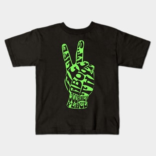 Van Life It's All About The Journey Peace Kids T-Shirt